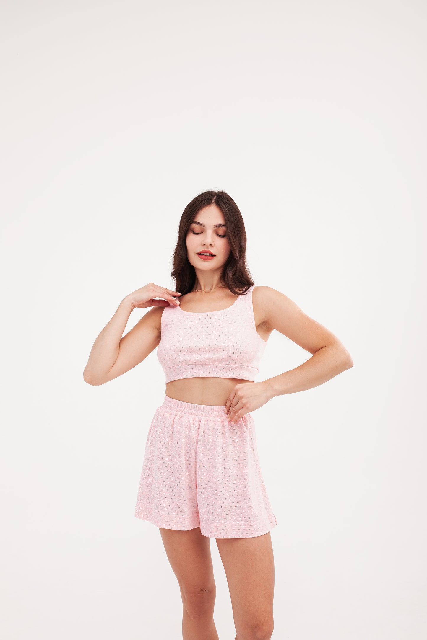 Tender Pink Cozy Shorts