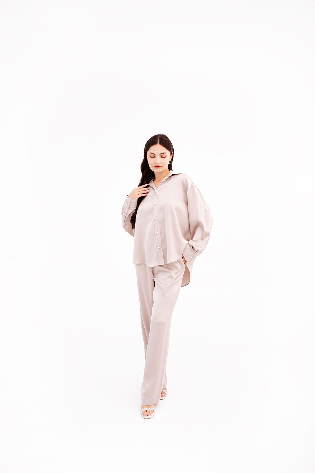 Straight Fit Viscose Luxury Trousers