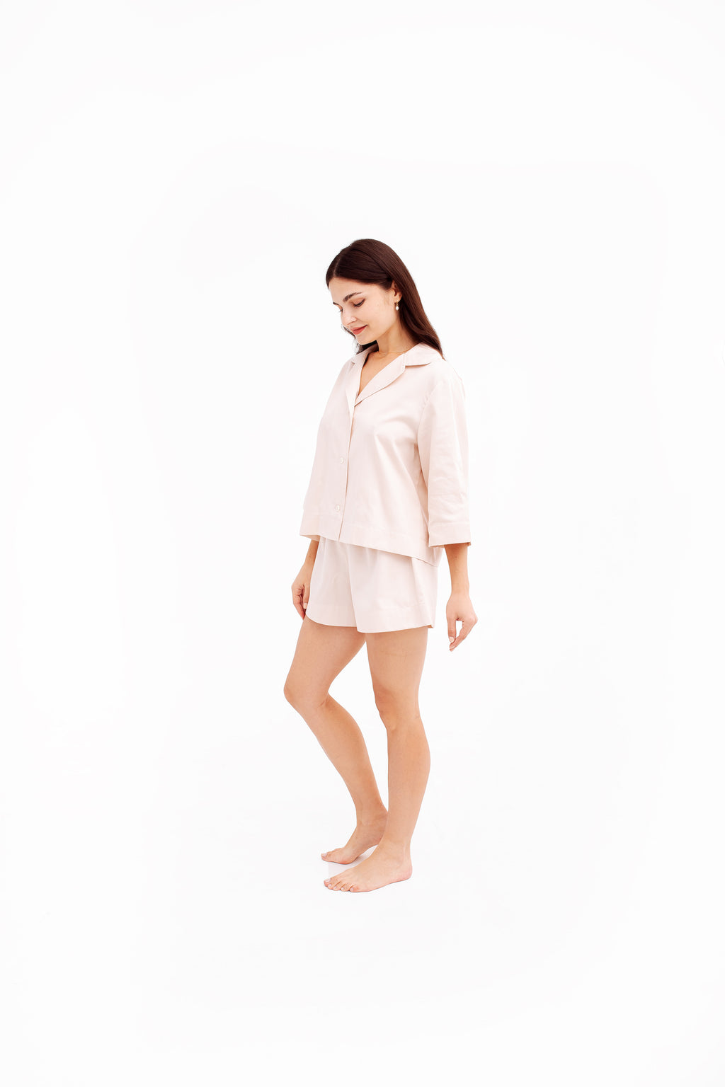 Light pink relaxed shorts