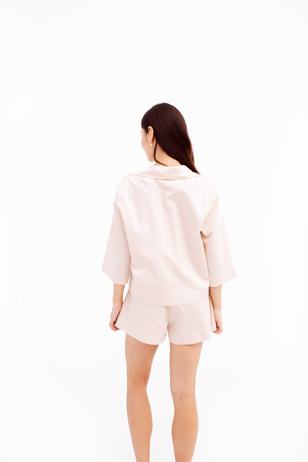 Light pink relaxed shorts