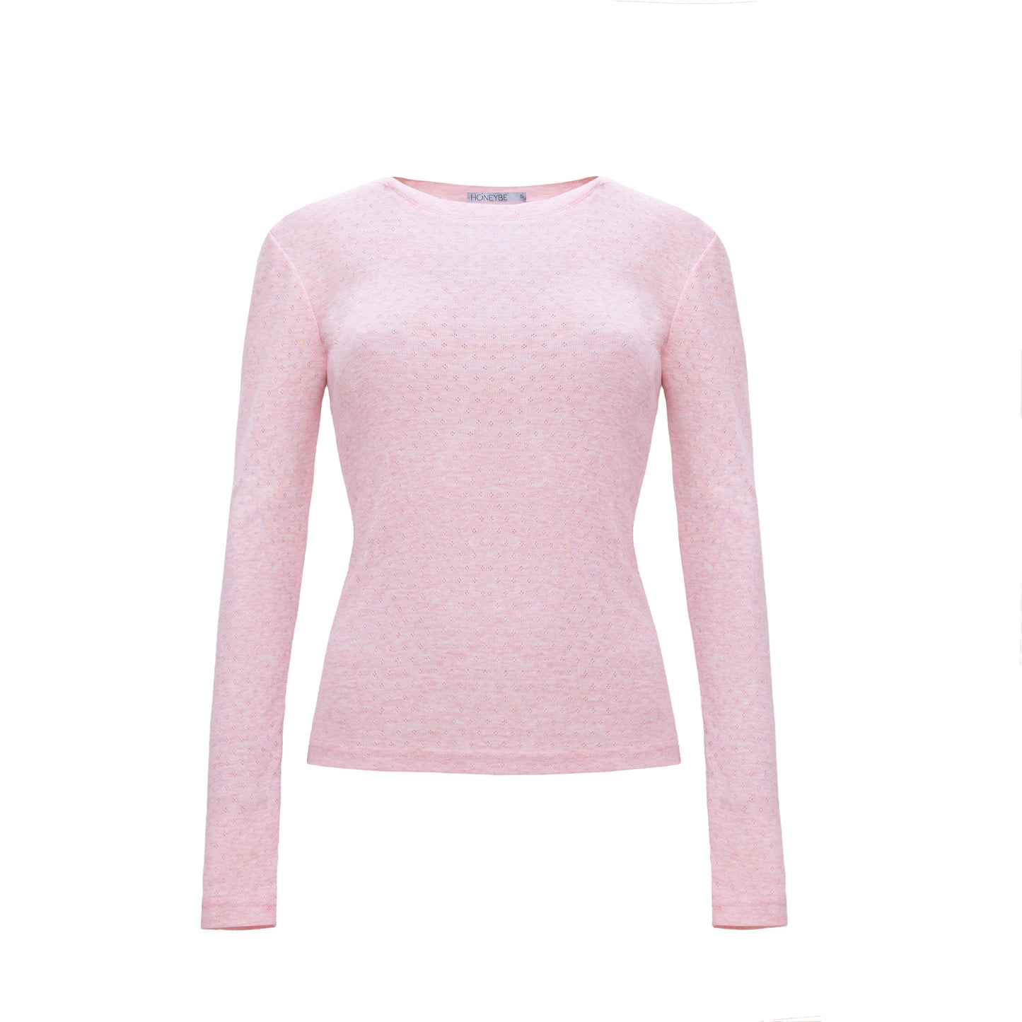 Tender Pink Cotton Long Sleeve Top