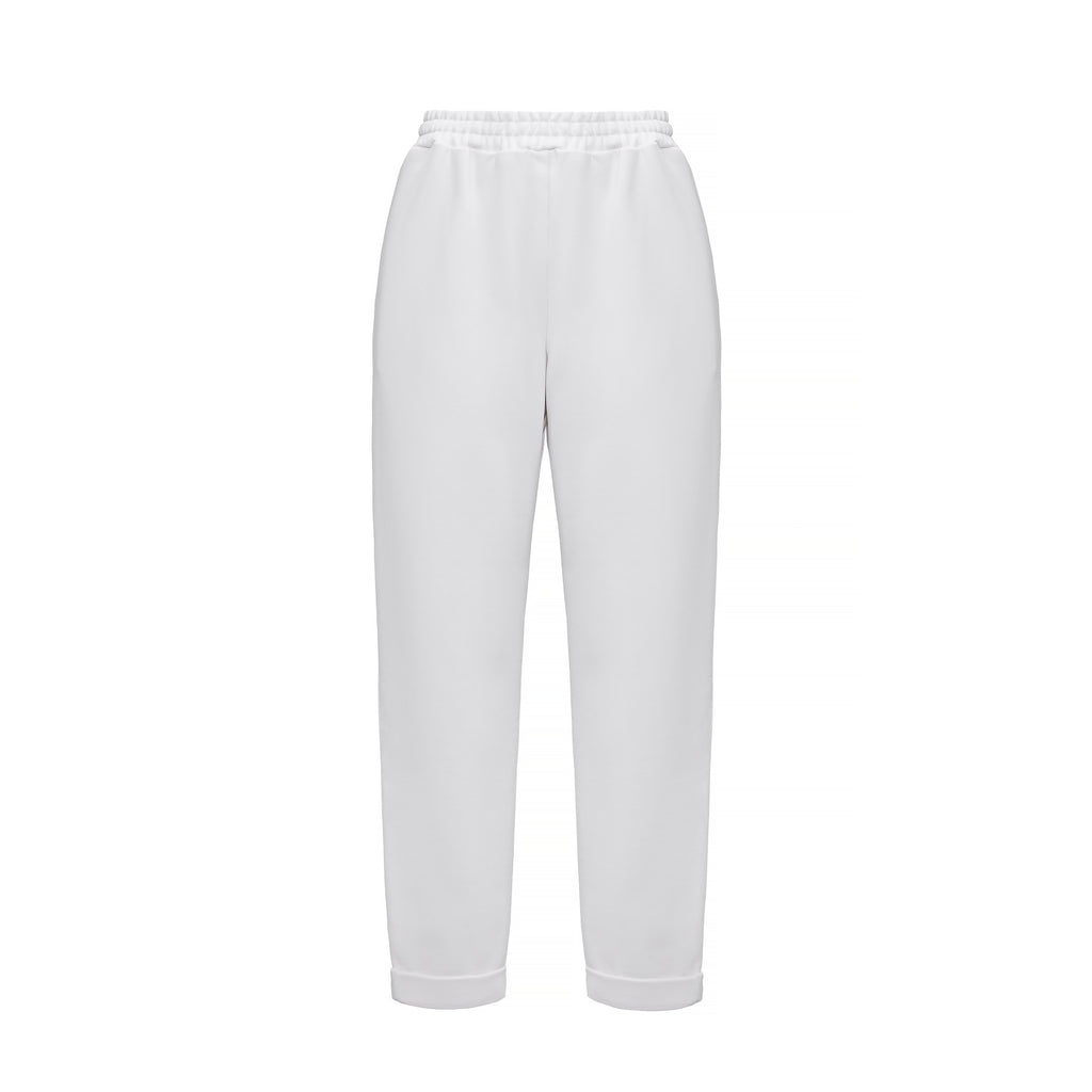 Basic Cream Relaxed fit Pants