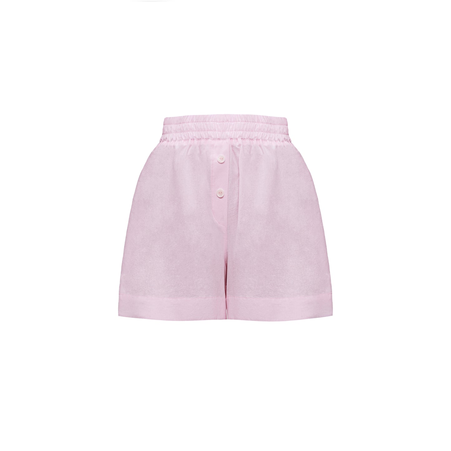 Cotton Shorts with Wide Elastic Waistband