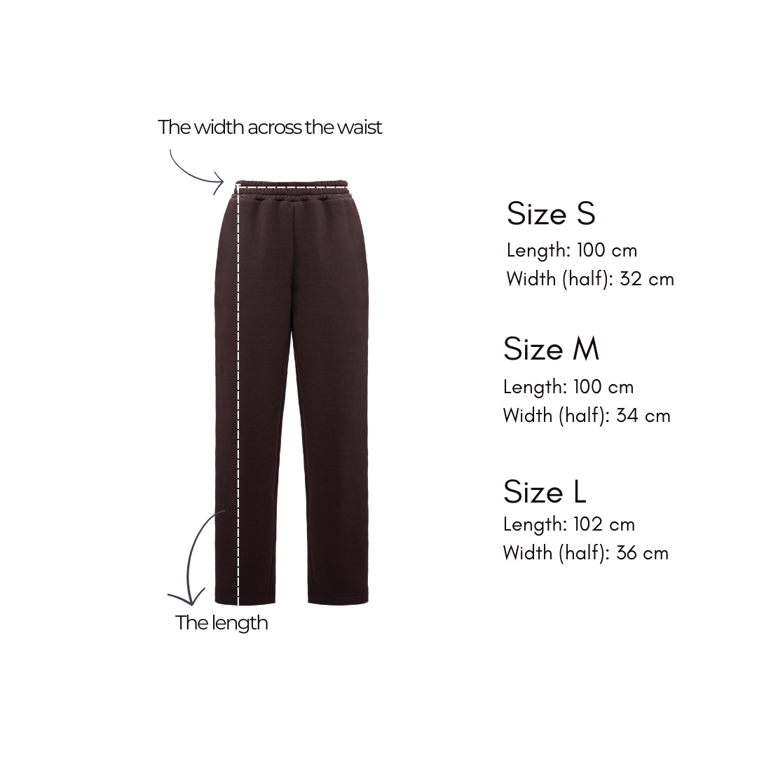 Basic Dark Brown Relaxed fit Pants